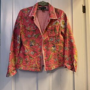 Reversible cotton blazer